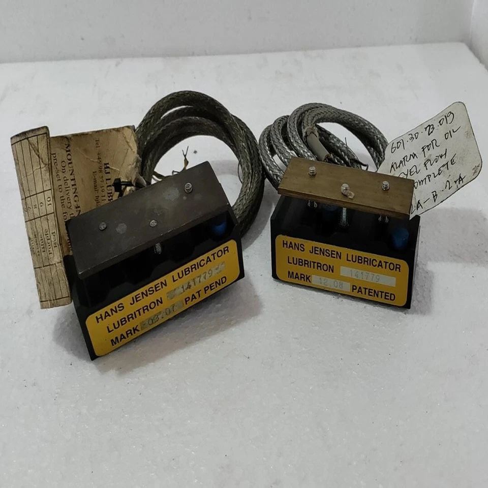 Hans Jensen Lubricator 141779, Alarm Oil Level & Flow